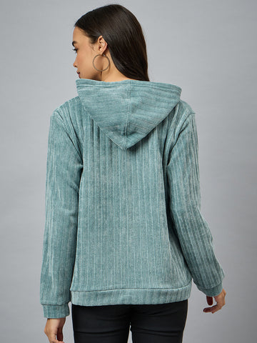 Green Striper Sweatshirt