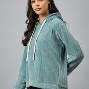 Green Striper Sweatshirt