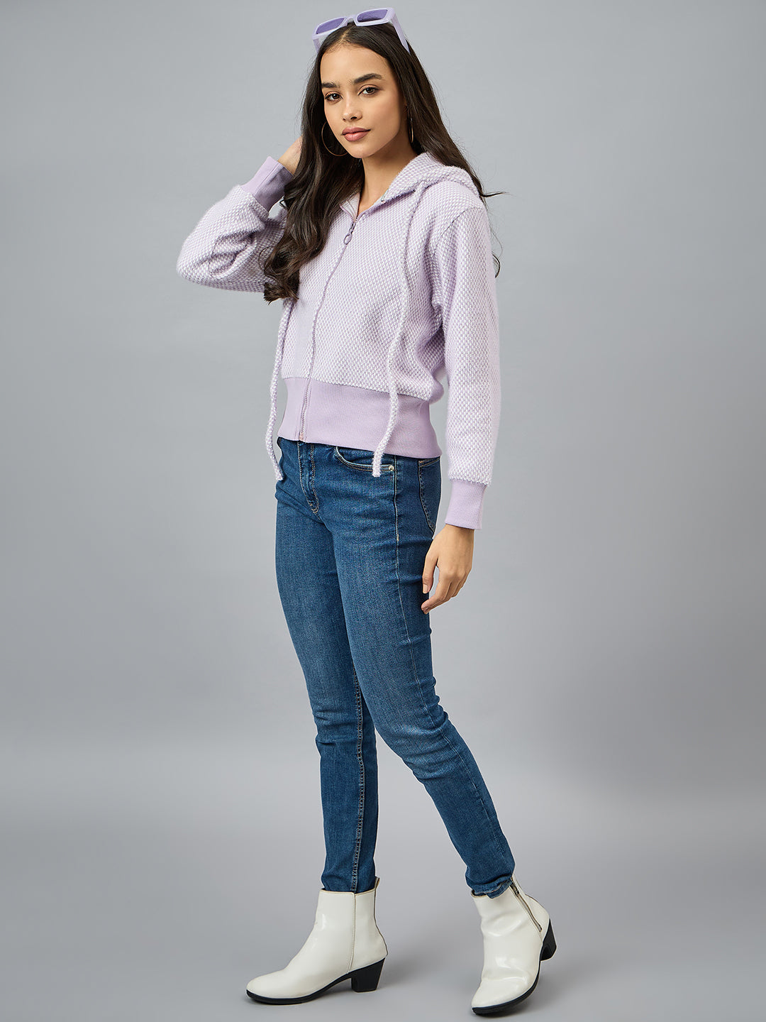 Lavender Hooded Sweatshirt