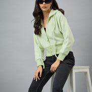 Green Hooded Sweatshirt
