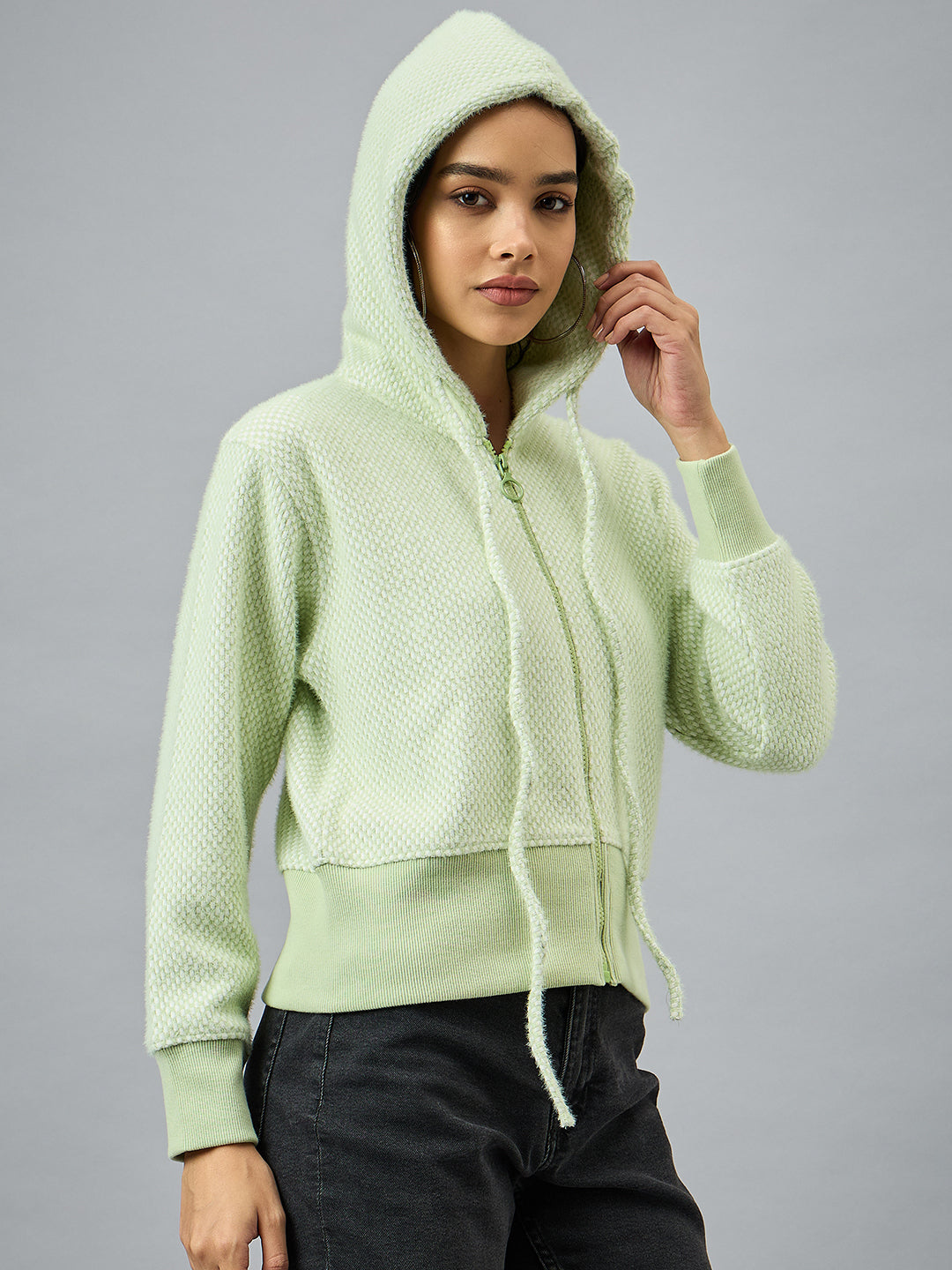 Green Hooded Sweatshirt