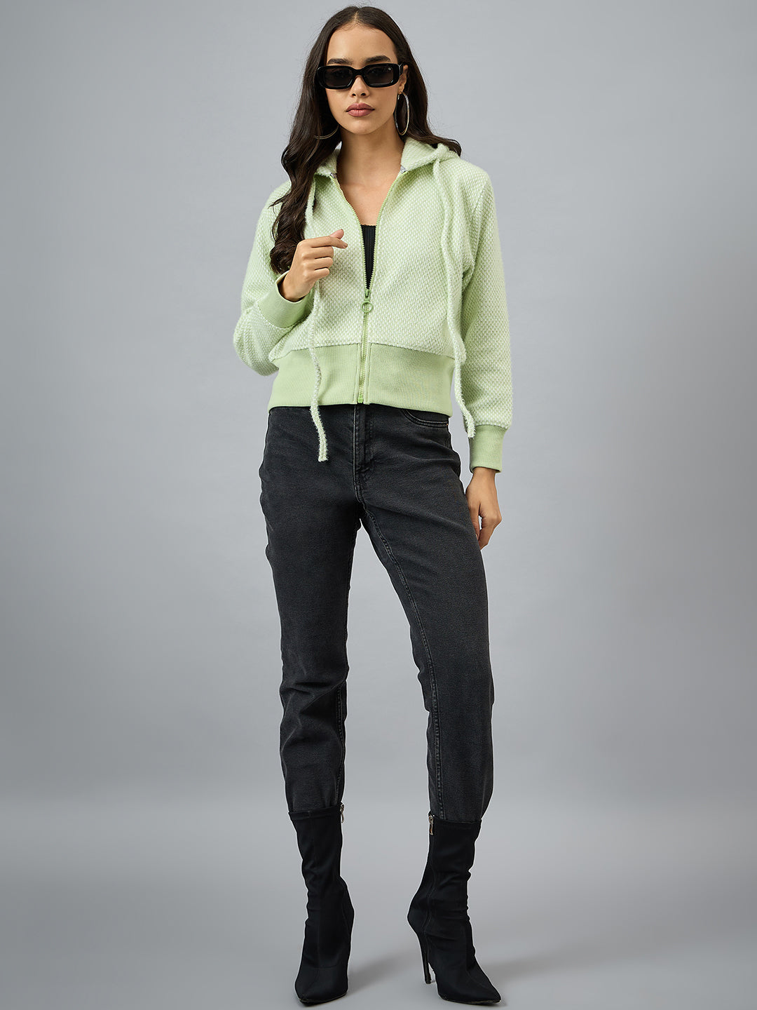 Green Hooded Sweatshirt