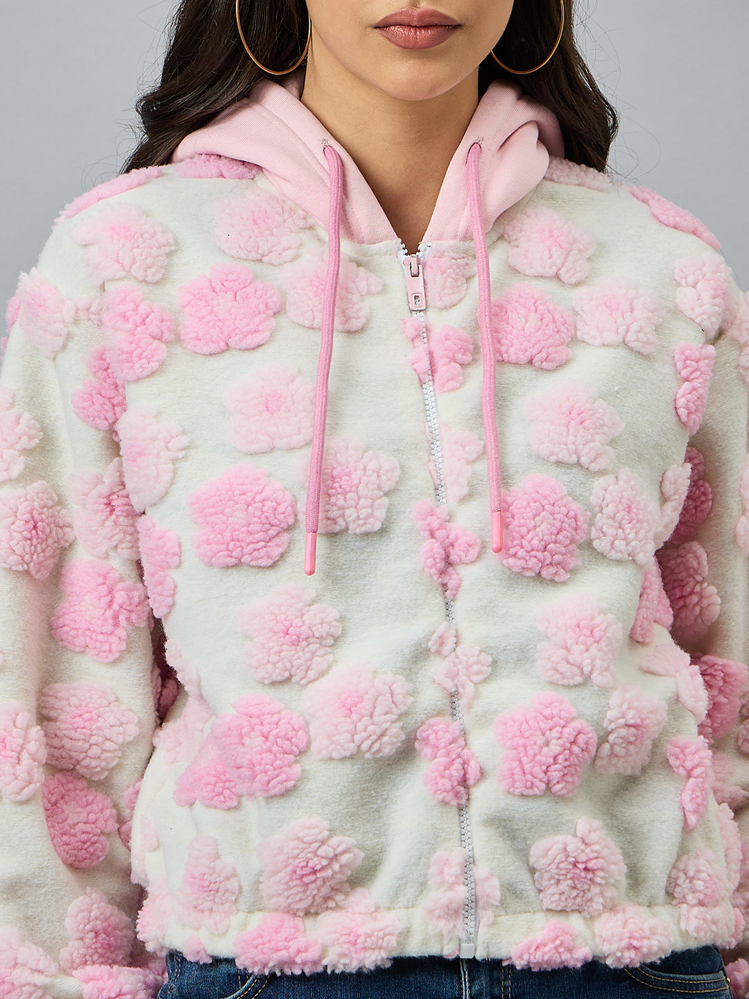 Pink Hooded Sweatshirt