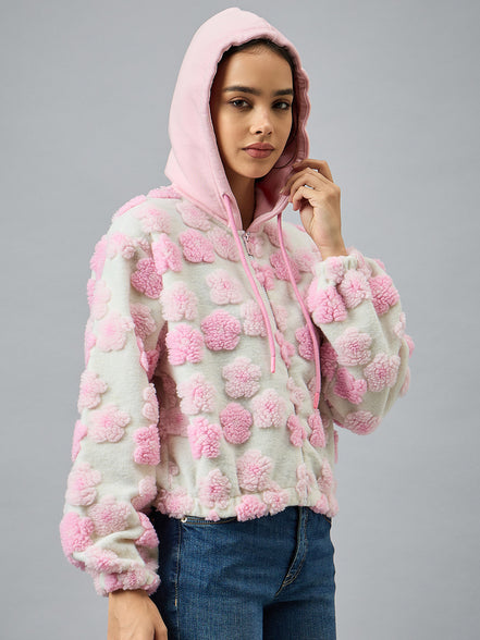 Pink Hooded Sweatshirt