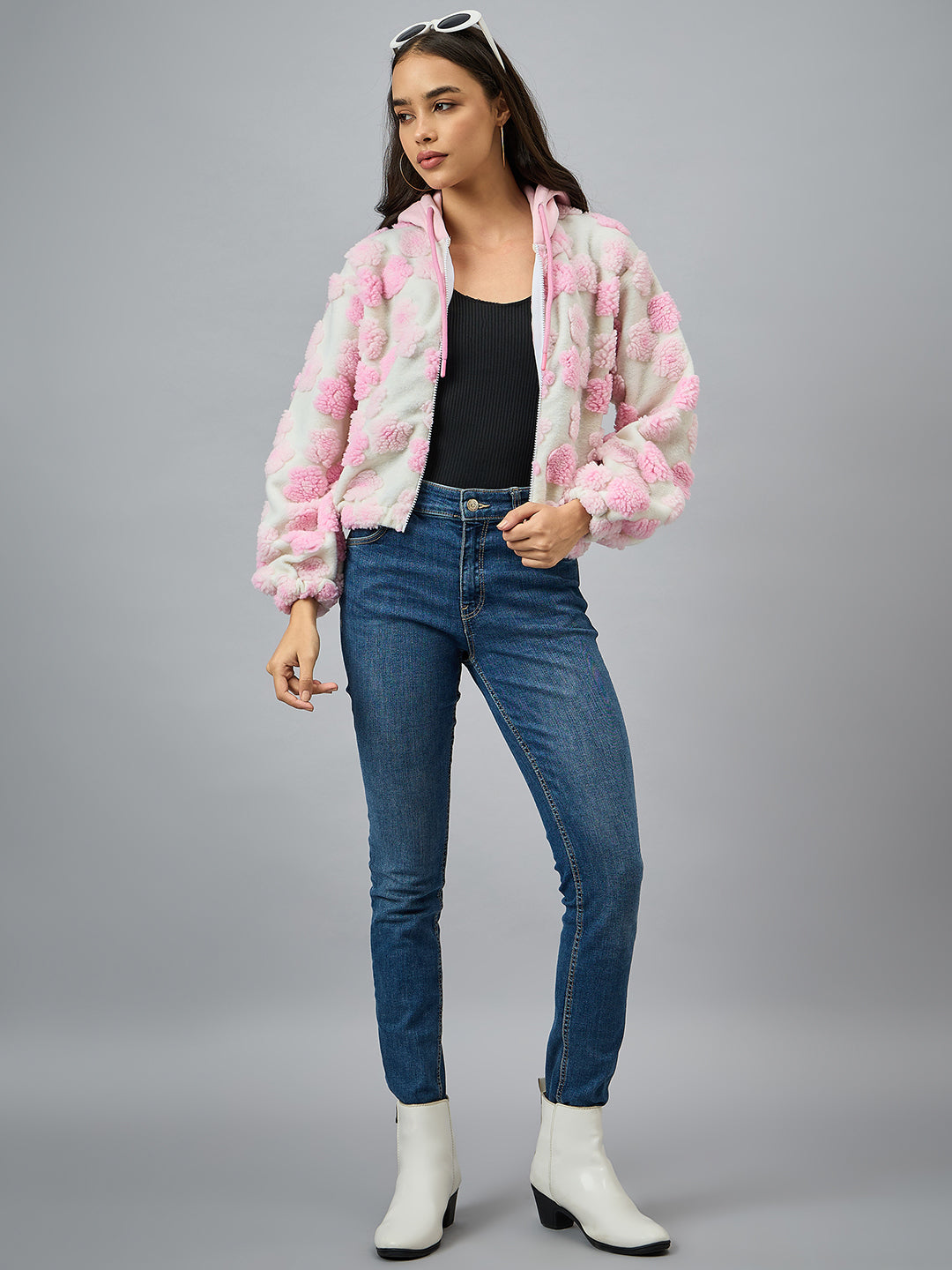 Pink Hooded Sweatshirt