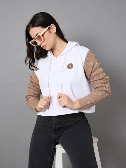 White Hooded Sweatshirt