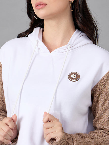White Hooded Sweatshirt