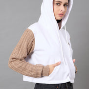 White Hooded Sweatshirt