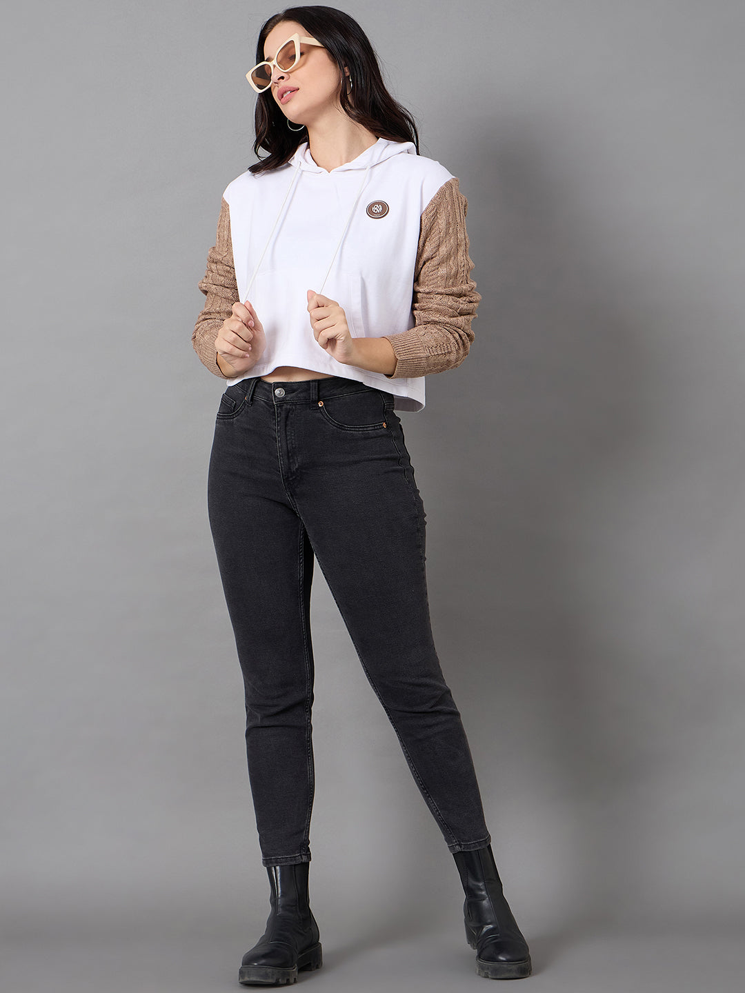 White Hooded Sweatshirt