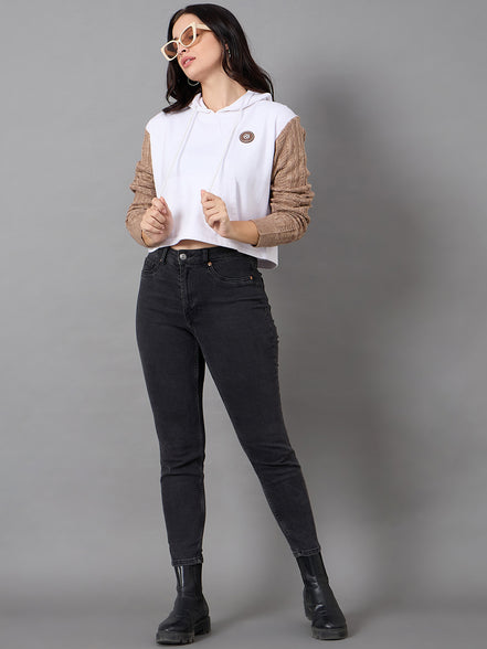 White Hooded Sweatshirt
