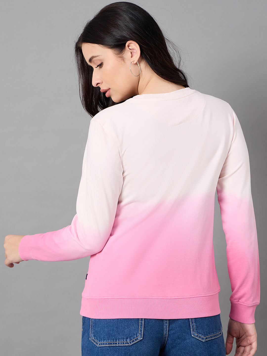 Pink Round Neck Sweatshirt