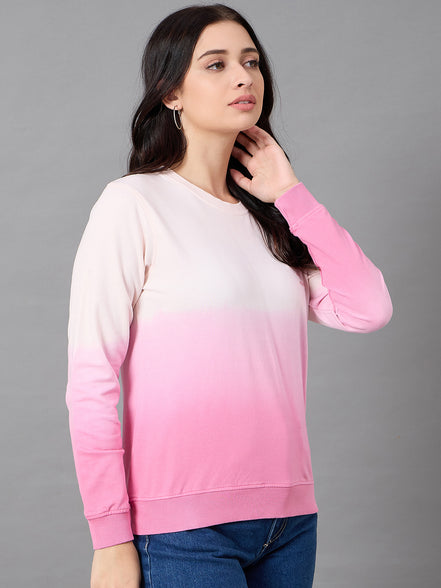 Pink Round Neck Sweatshirt