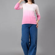 Pink Round Neck Sweatshirt