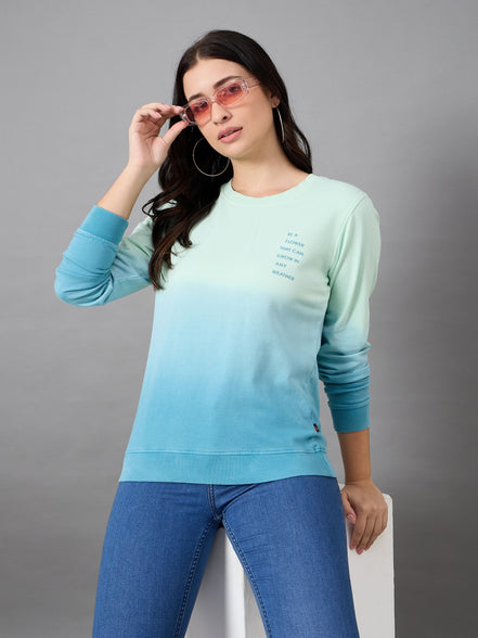 Green Round Neck Sweatshirt