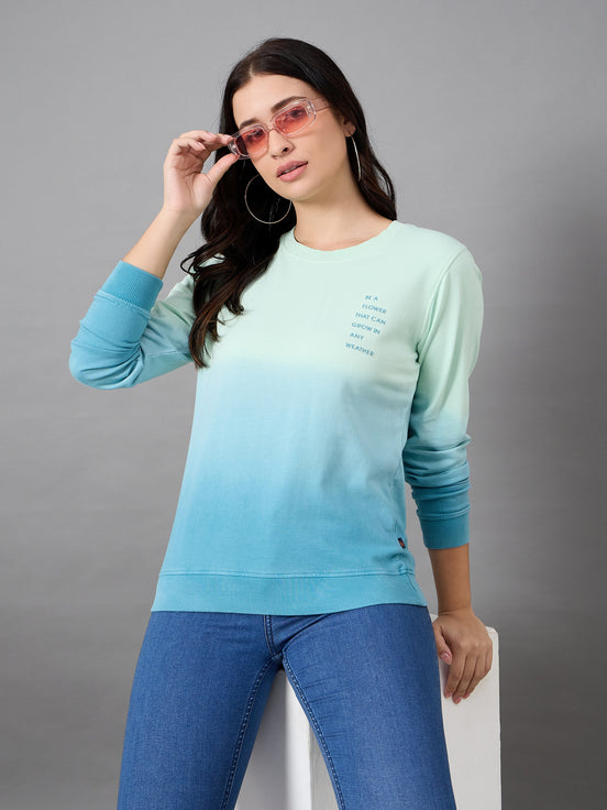 Green Round Neck Sweatshirt