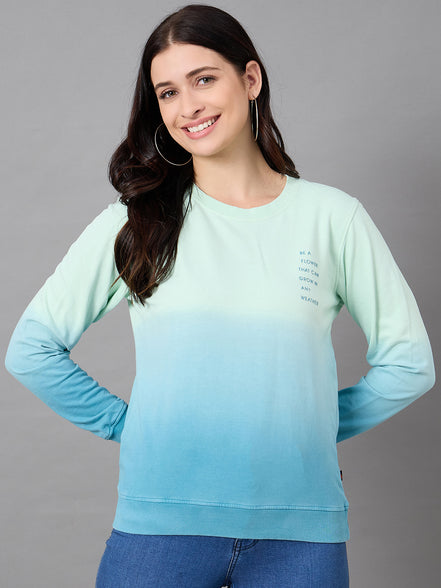Green Round Neck Sweatshirt