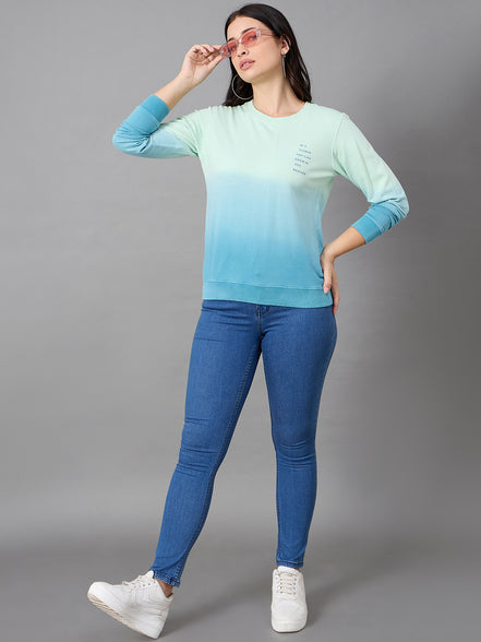 Green Round Neck Sweatshirt