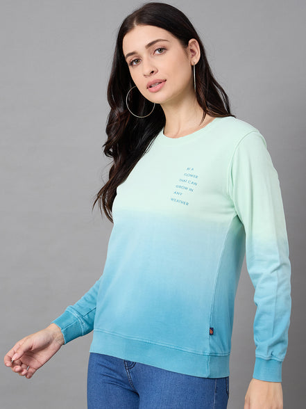 Green Round Neck Sweatshirt