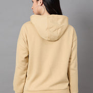 Beige Hooded Sweatshirt