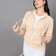 Light Peach Hooded Sweatshirt