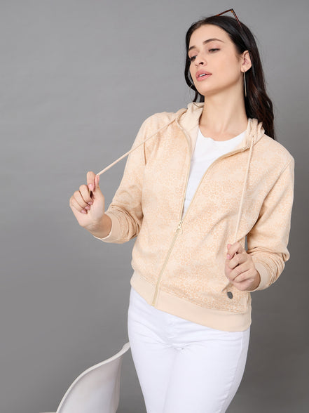 Light Peach Hooded Sweatshirt