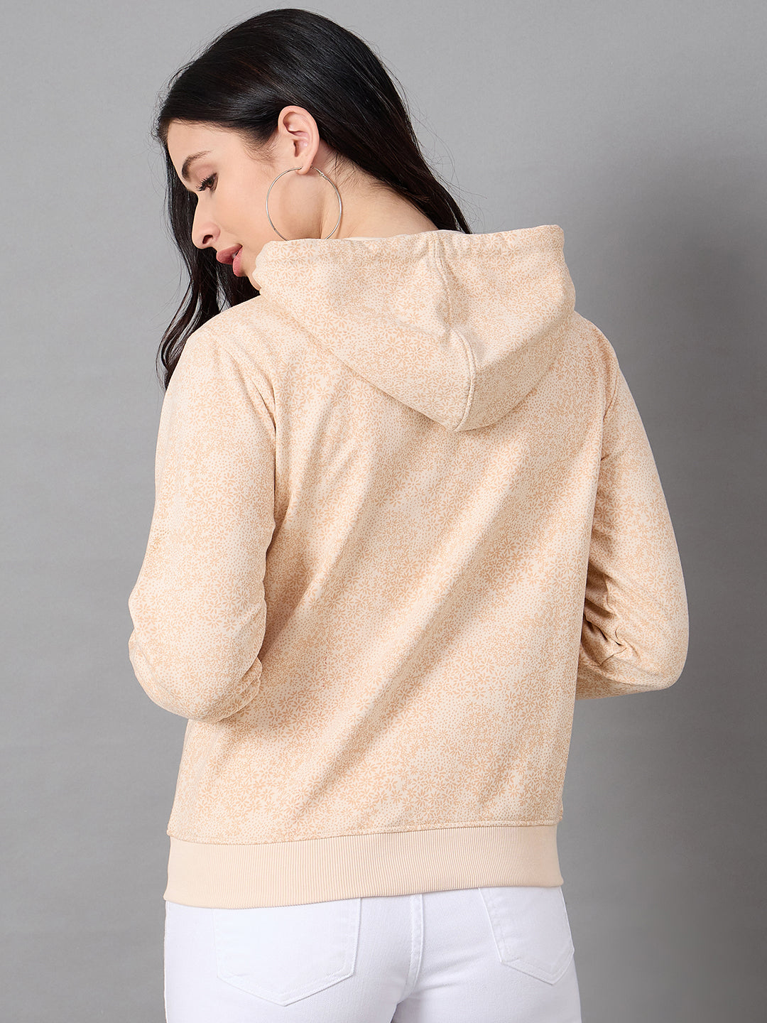 Light Peach Hooded Sweatshirt