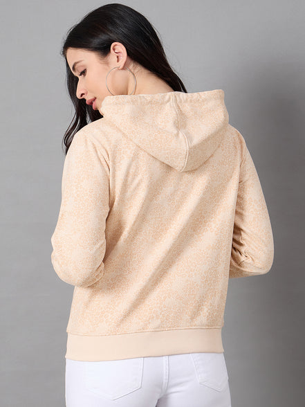 Light Peach Hooded Sweatshirt