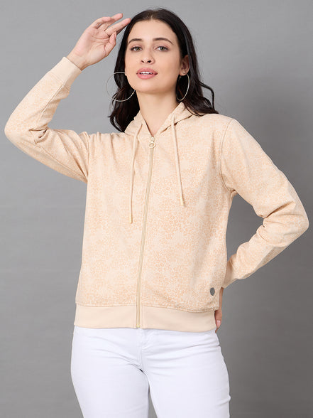 Light Peach Hooded Sweatshirt