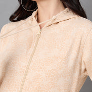 Light Peach Hooded Sweatshirt