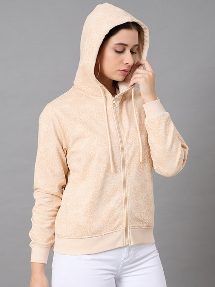 Light Peach Hooded Sweatshirt