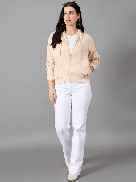 Light Peach Hooded Sweatshirt
