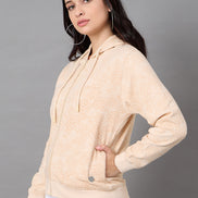 Light Peach Hooded Sweatshirt