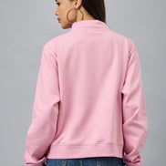 Pink Printed Sweatshirt