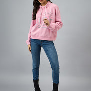 Pink Printed Sweatshirt