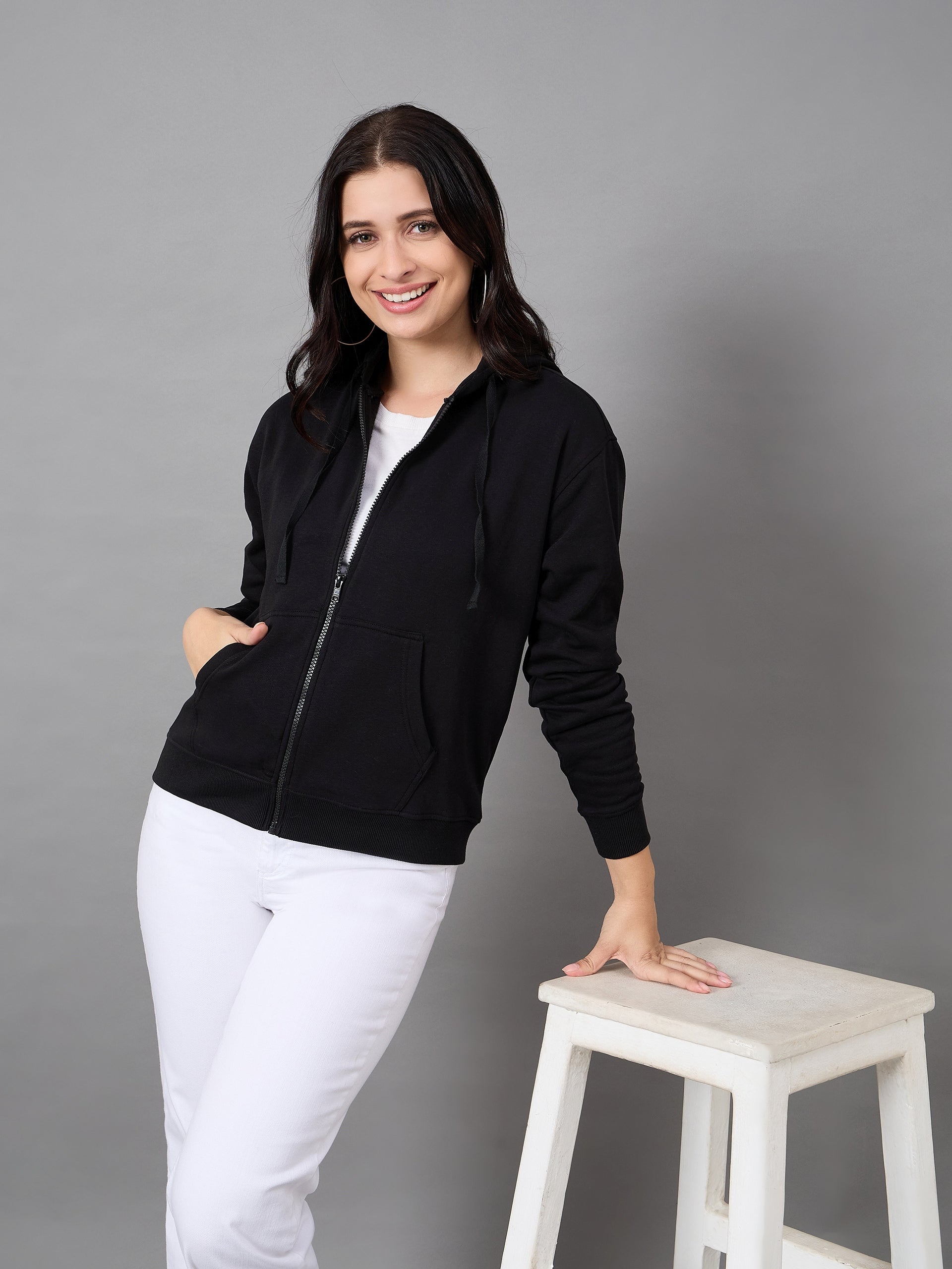 Black Hooded Sweatshirt