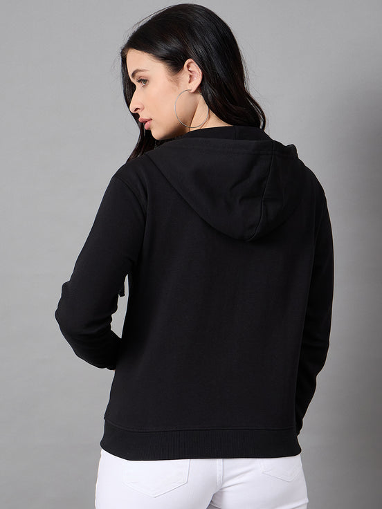 Black Hooded Sweatshirt