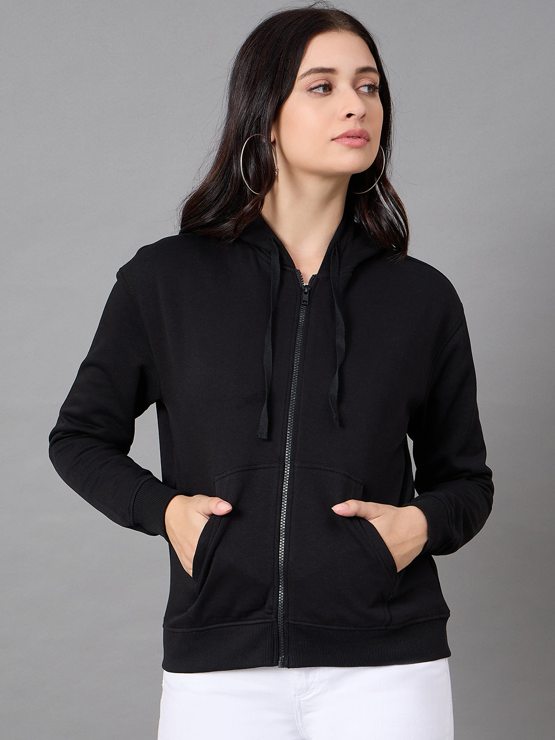 Black Hooded Sweatshirt
