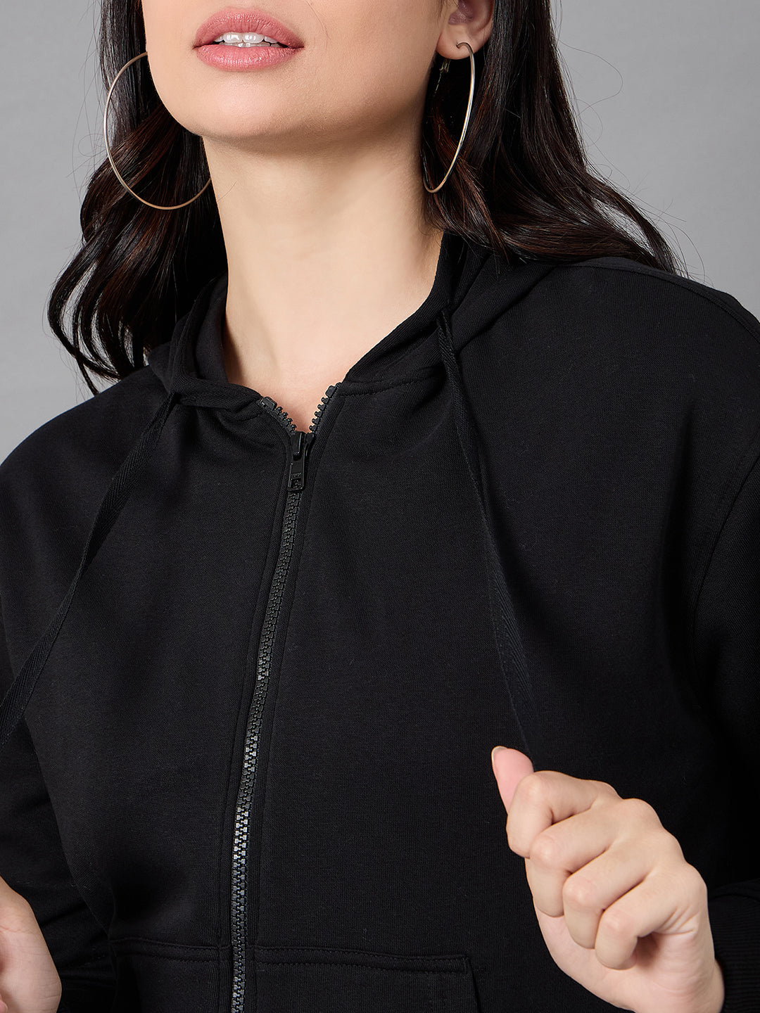 Black Hooded Sweatshirt