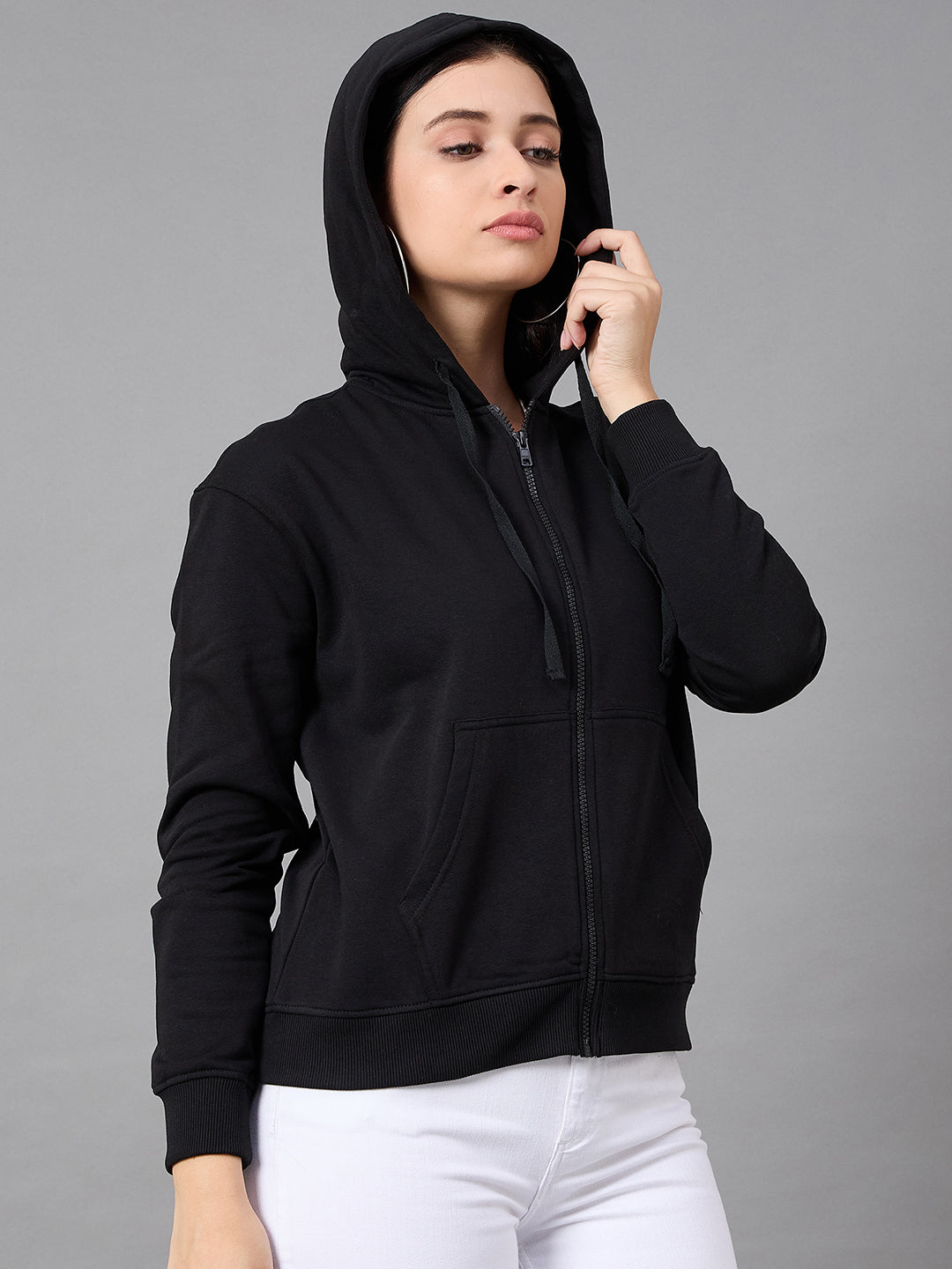 Black Hooded Sweatshirt