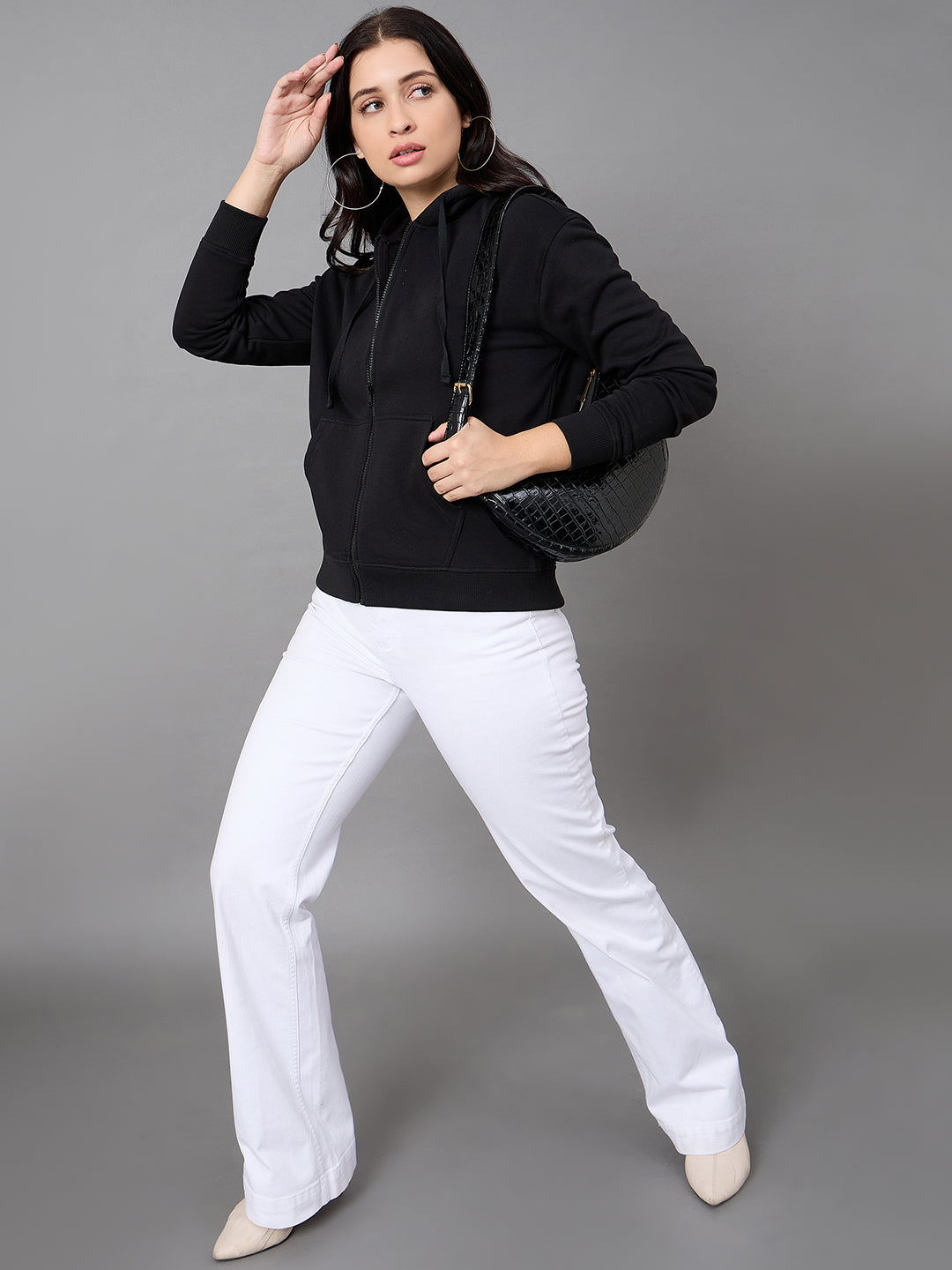 Black Hooded Sweatshirt