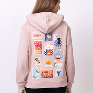 Pink Printed Sweatshirt