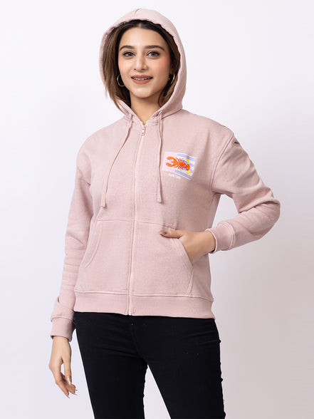 Pink Printed Sweatshirt