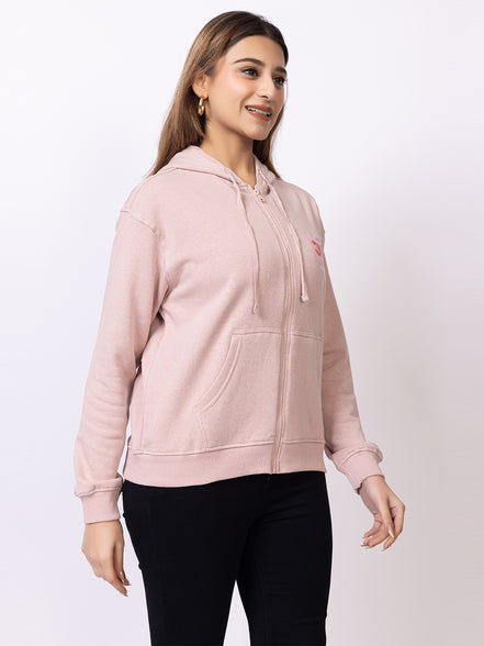Pink Printed Sweatshirt