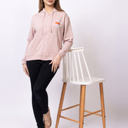 Pink Printed Sweatshirt