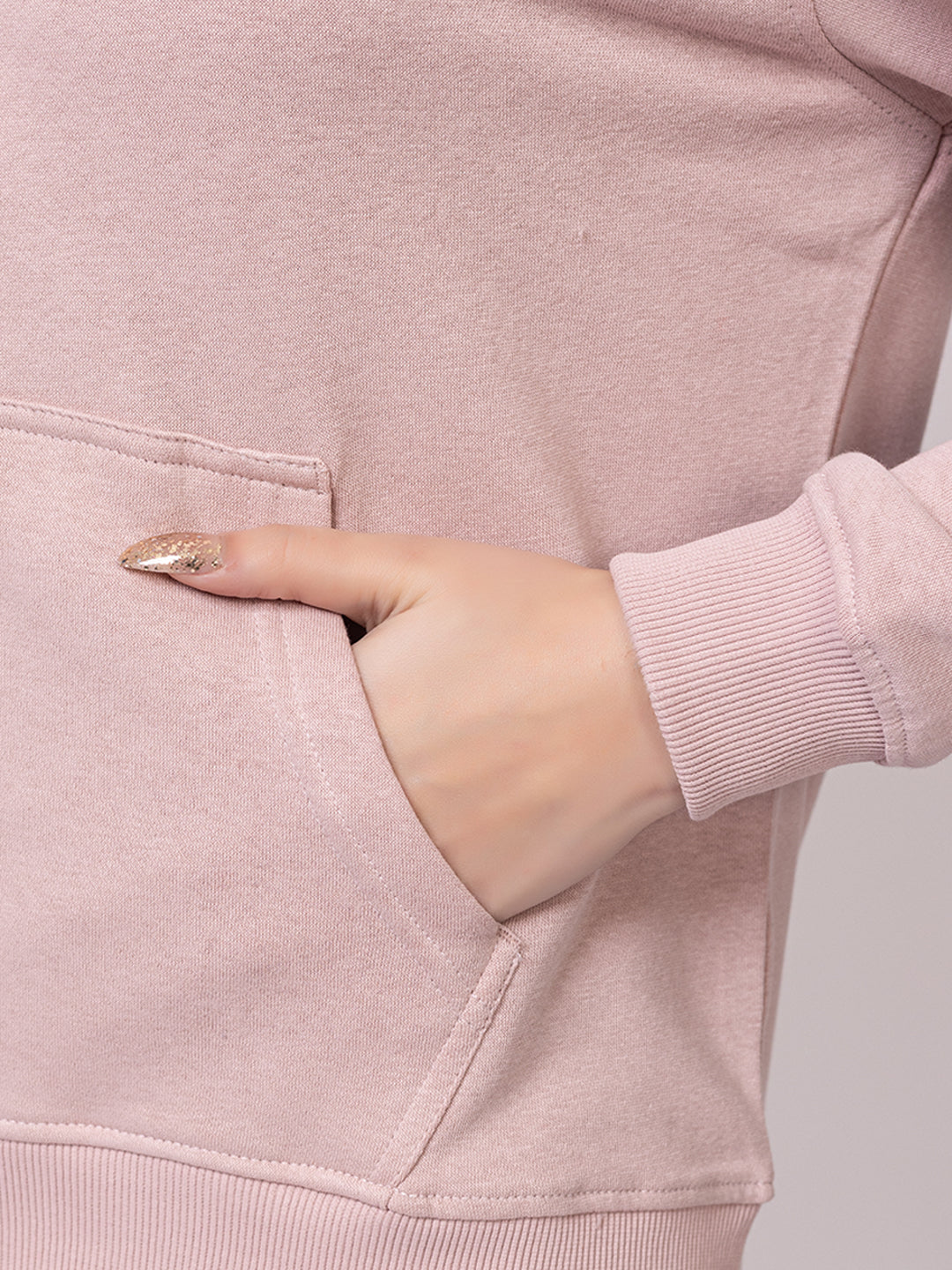 Pink Printed Sweatshirt