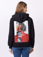 Black Printed Sweatshirt