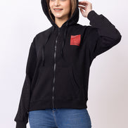 Black Printed Sweatshirt