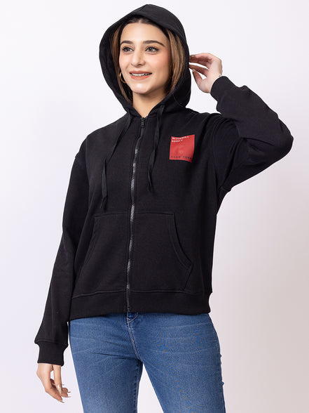 Black Printed Sweatshirt