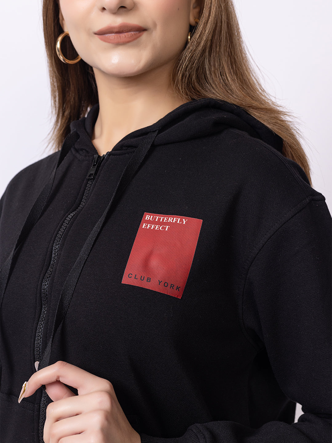 Black Printed Sweatshirt