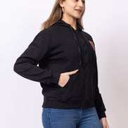 Black Printed Sweatshirt
